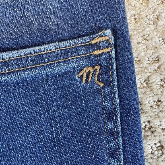 Womens Madewell Medium Wash Jeans Size 27 Slim Skinny Roadtripper Stretch Dark - Picture 12 of 13